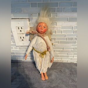 Kasma Doll Fairy Angel Jointed Arms and Legs Ornament Holiday Christmas